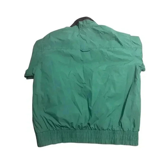 Players Men's Vintage Green Striped Windbreaker Jacket Size M - Picture 2 of 4